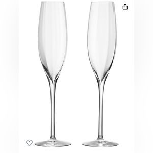 Waterford Elegance Optic Champagne Flutes
